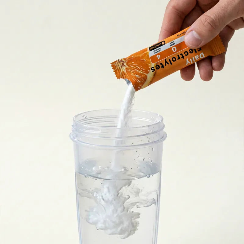 Add electrolyte to water